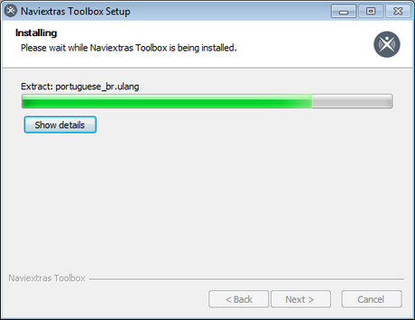 Installing Naviextras Toolbox